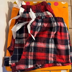 3 Pr Flannel Lounge Shorts